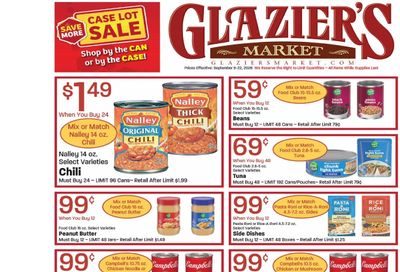 Glazier's Market Weekly Ad September 9 - 22, 2026