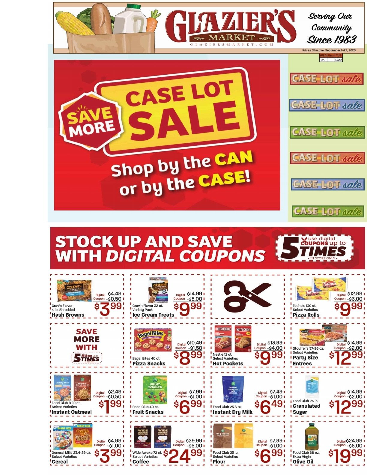 Glazier's Market Weekly Ad September 9 - 22, 2026