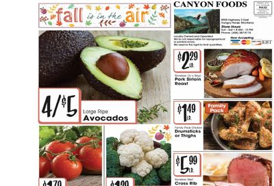 Canyon Foods Weekly Ad September 9 - 15, 2026
