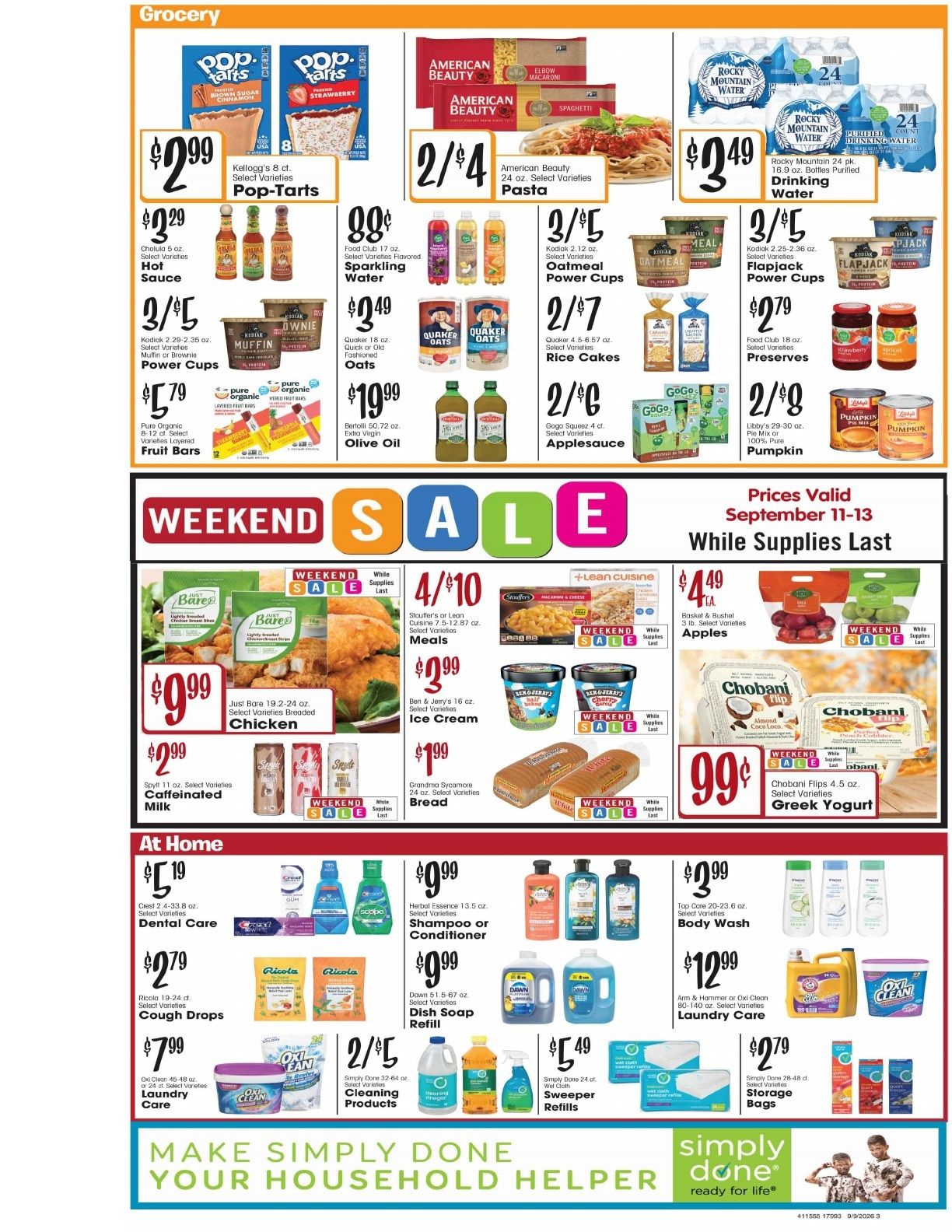 Dave's Jubilee Weekly Ad September 9 - 15, 2026