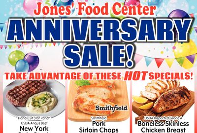 Jones' Food Center It's Our Anniversary Sale!! Weekly Ad September 9 - 15, 2026