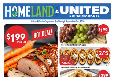 Homeland Stores (Okemah, OK) Weekly Ad September 9 - 15, 2026