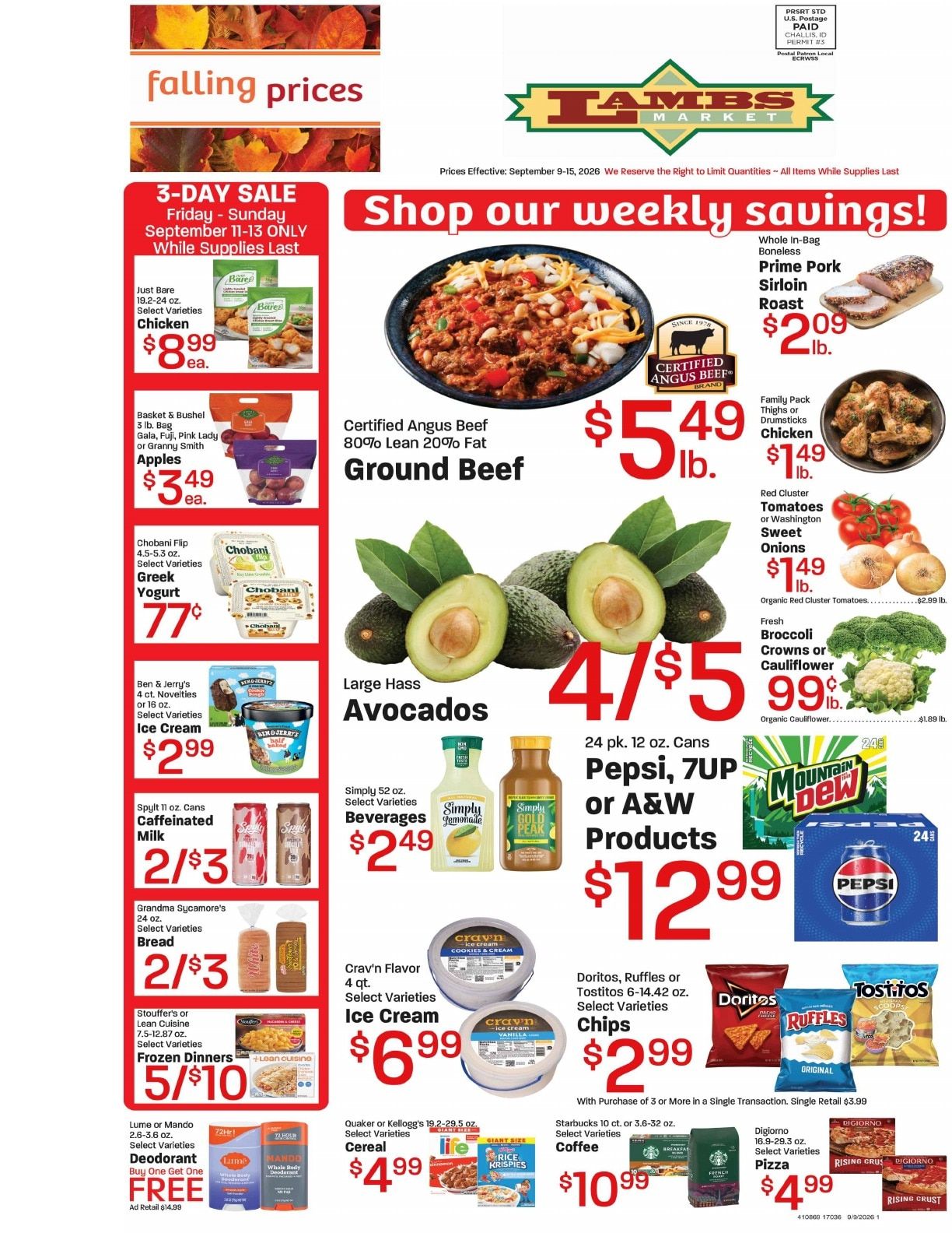 Lamb's Market Weekly Ad September 9 - 15, 2026