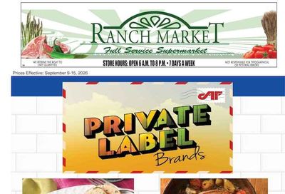 Clayton Ranch Market Weekly Ad September 9 - 15, 2026