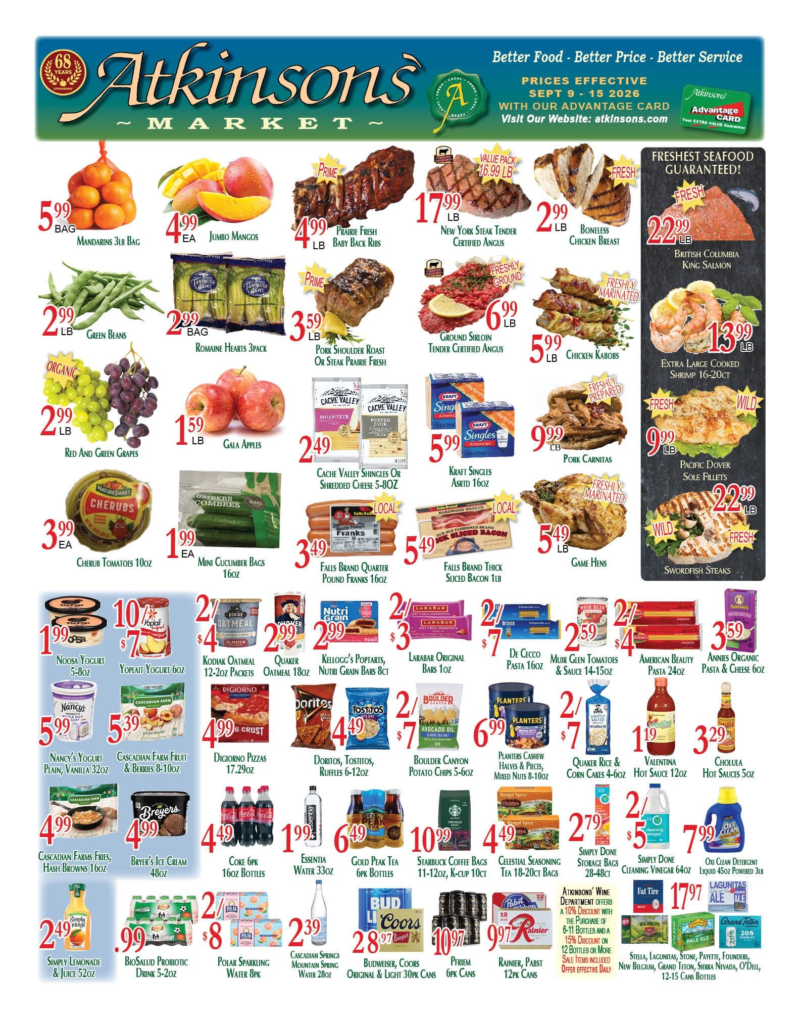 Atkinsons' Market Weekly Ad September 9 - 15, 2026
