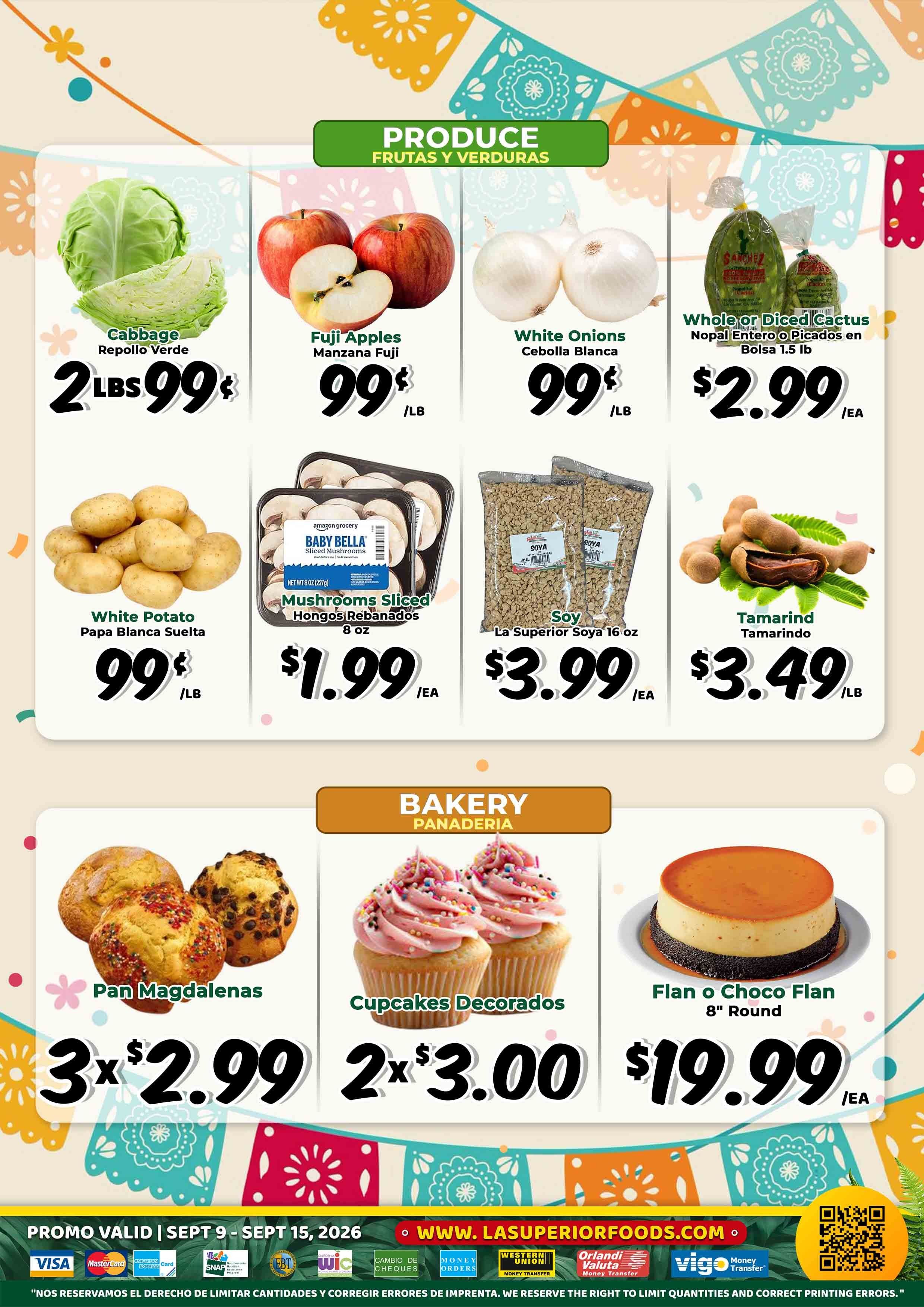 La Superior Mercados Weekly Ad September 9 - 15, 2026