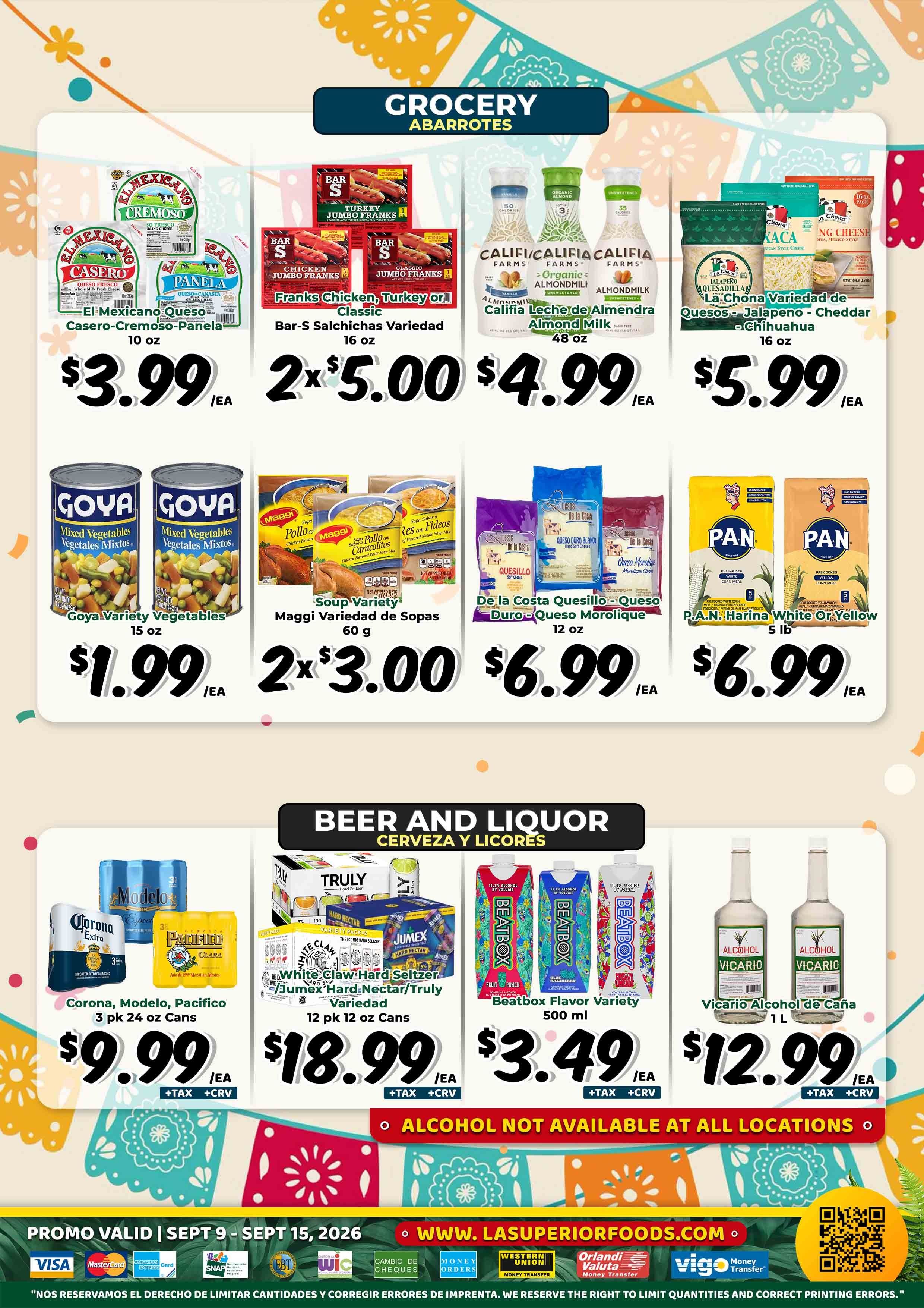 La Superior Mercados Weekly Ad September 9 - 15, 2026