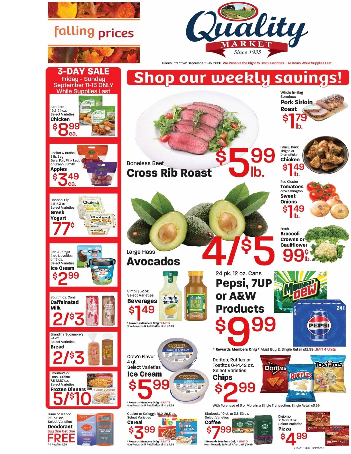 Quality Market Weekly Ad September 9 - 15, 2026