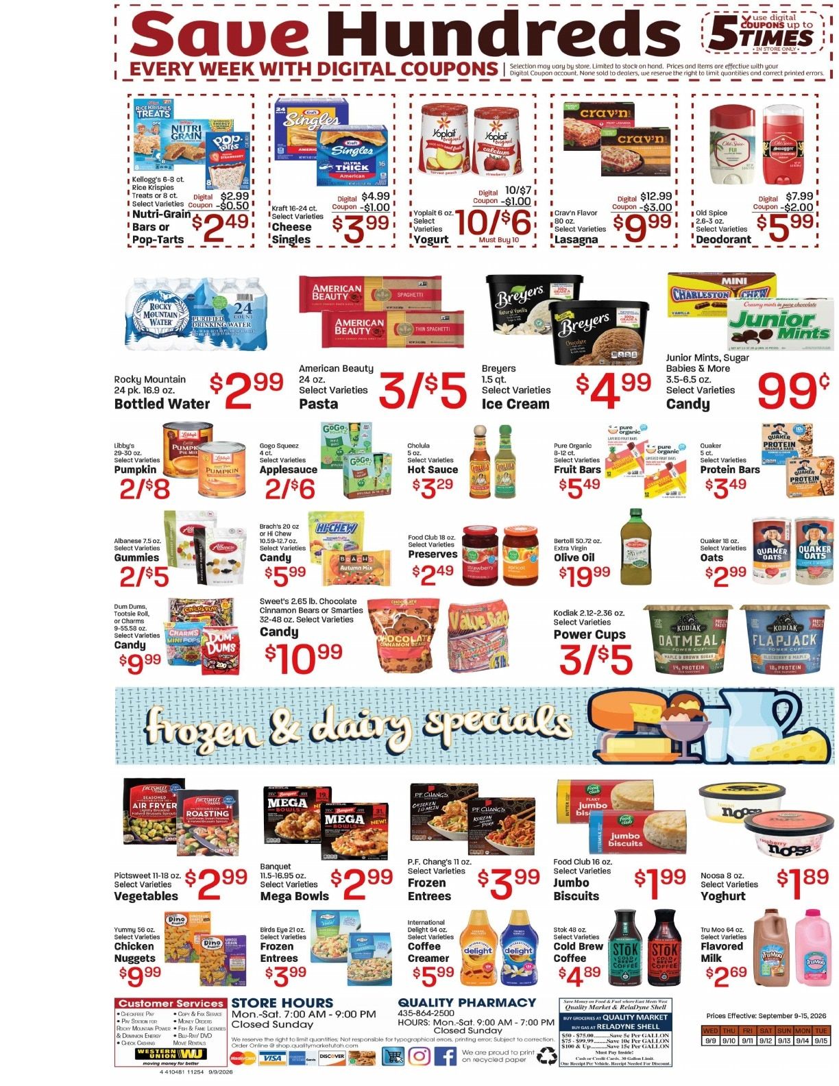 Quality Market Weekly Ad September 9 - 15, 2026