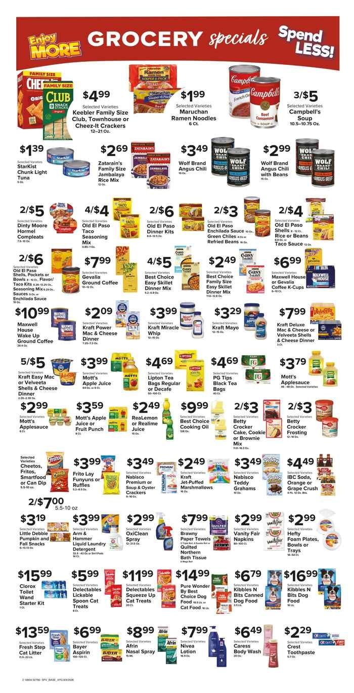 Muncy's Supermarket Strong Roots - Enduring Traditions! Family Meal Ideas Weekly Ad September 9 - 15, 2026
