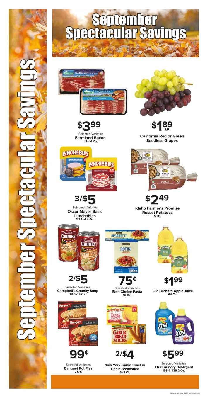 Muncy's Supermarket Strong Roots - Enduring Traditions! Family Meal Ideas Weekly Ad September 9 - 15, 2026