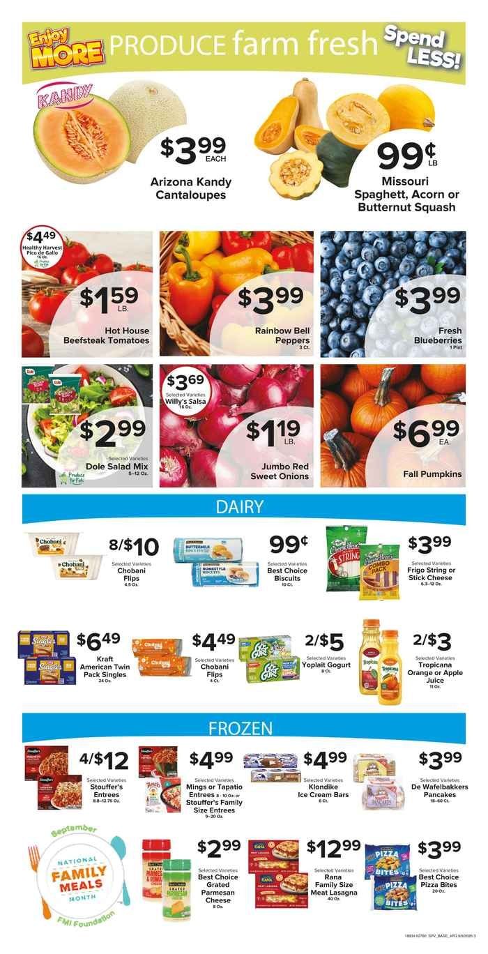 Muncy's Supermarket Strong Roots - Enduring Traditions! Family Meal Ideas Weekly Ad September 9 - 15, 2026