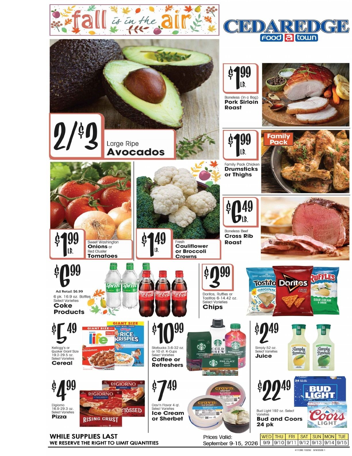 Cedaredge Foodtown Weekly Ad September 9 - 15, 2026