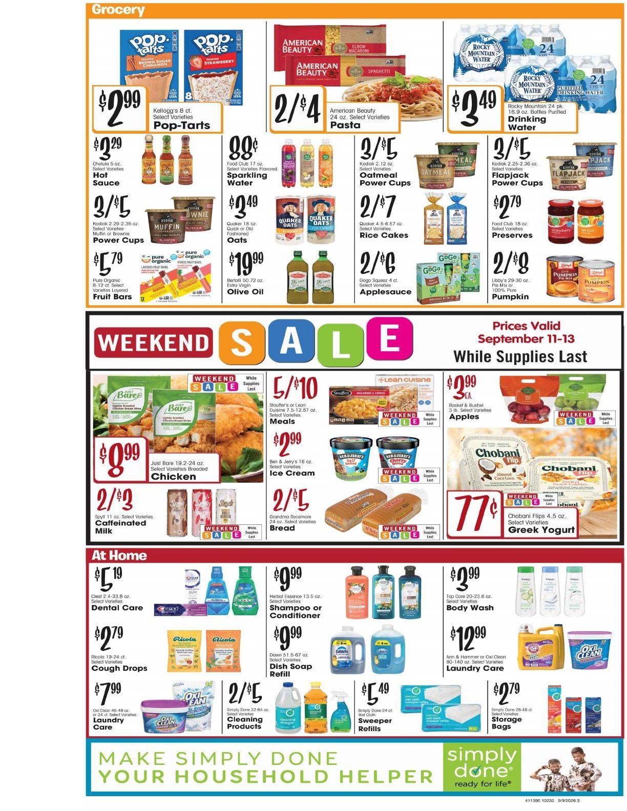 Cedaredge Foodtown Weekly Ad September 9 - 15, 2026