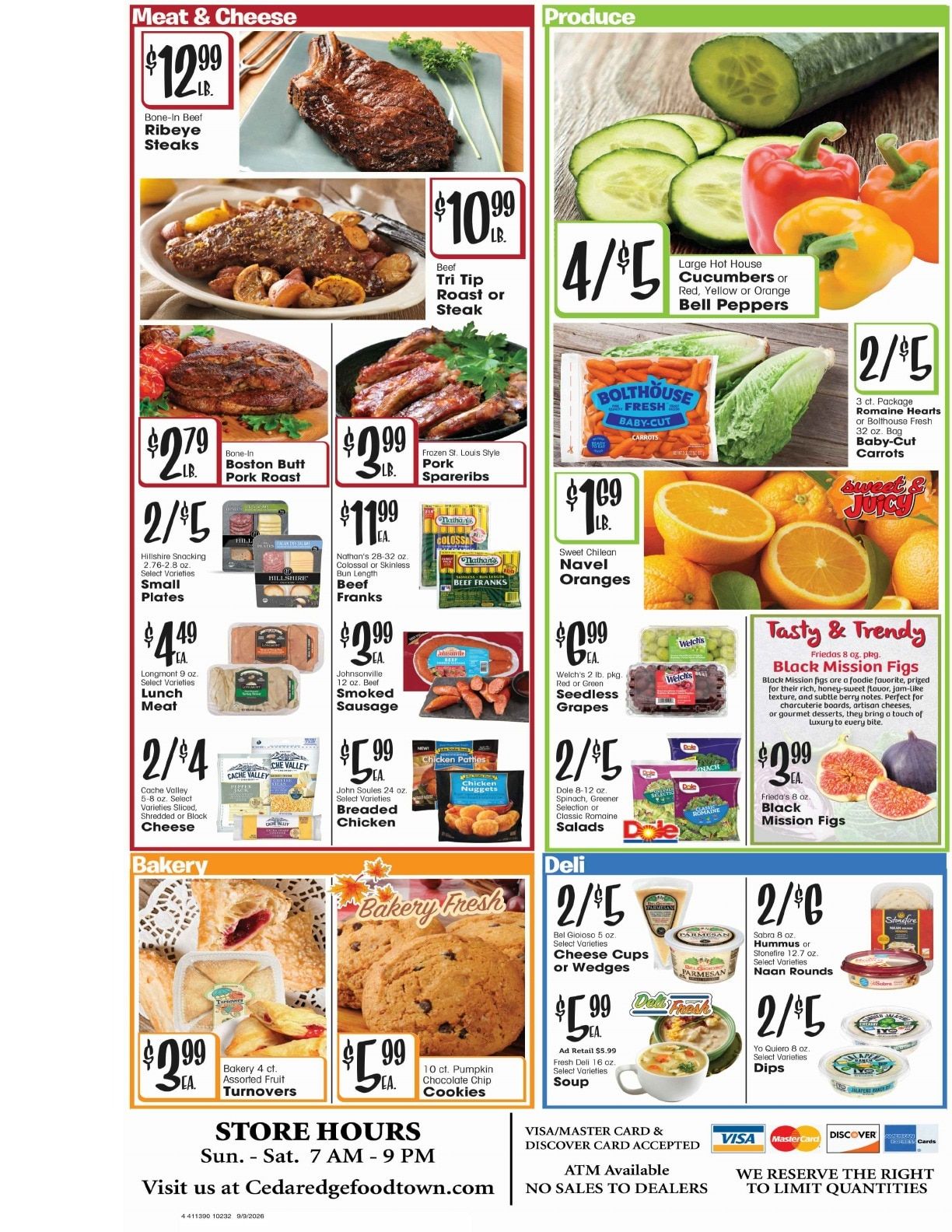 Cedaredge Foodtown Weekly Ad September 9 - 15, 2026