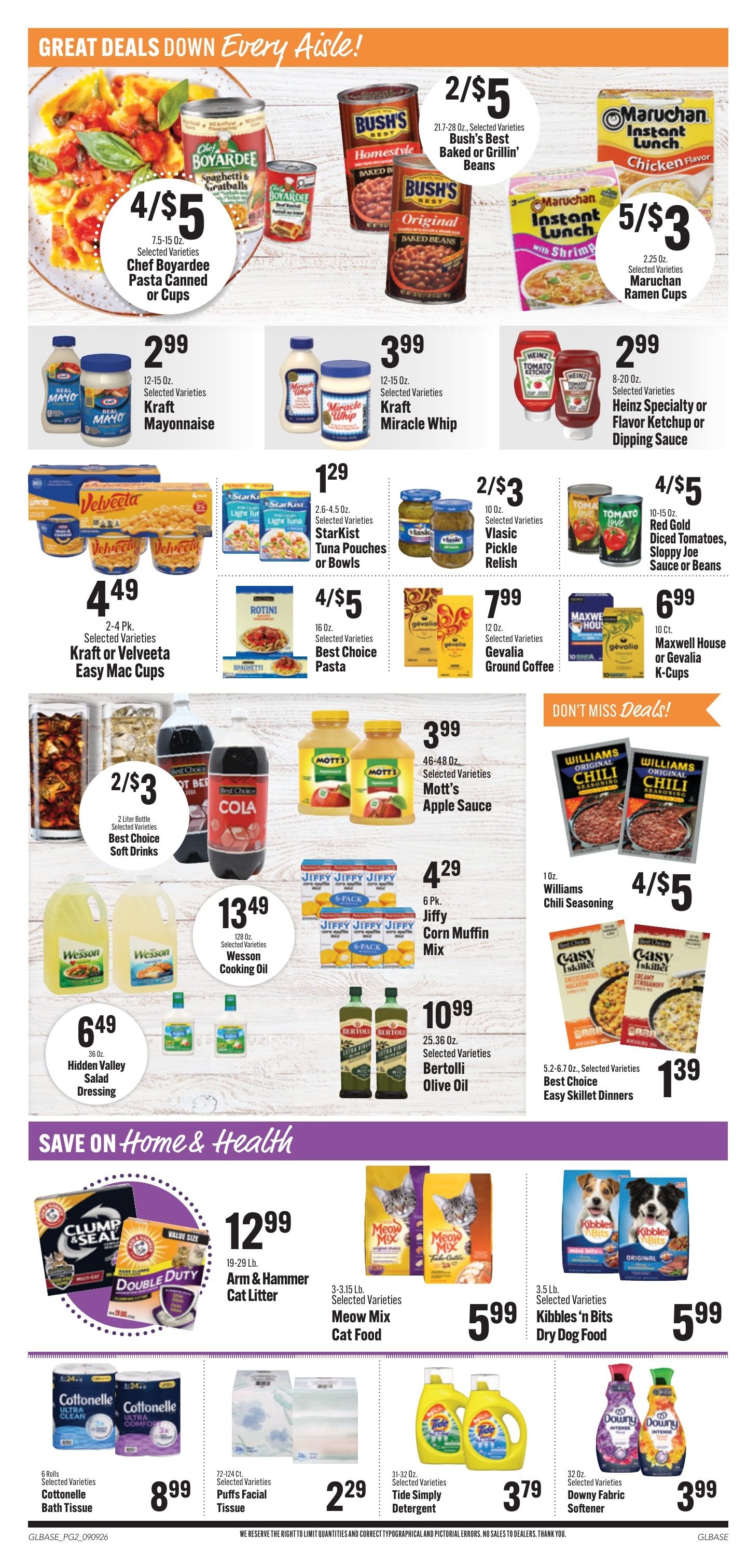 Bender's Foods (Wisconsin) Weekly Ad September 9 - 15, 2026
