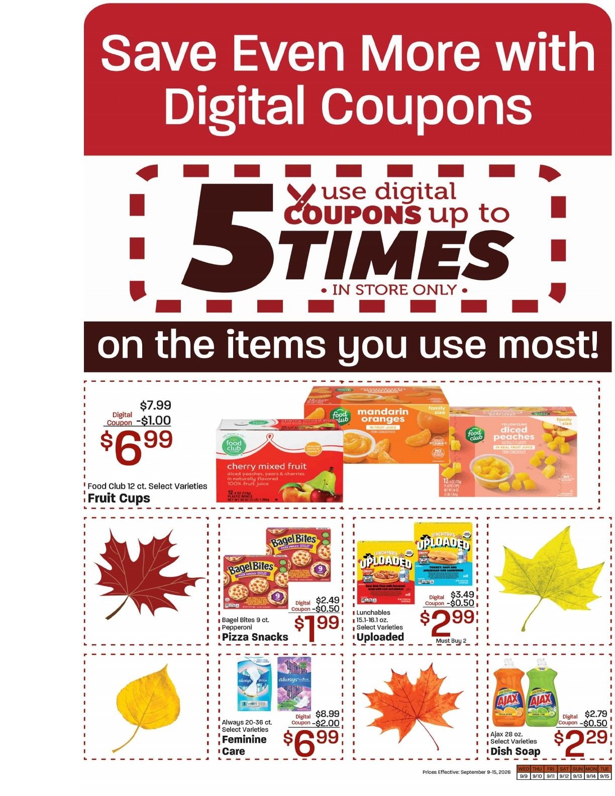 Elgin Foodtown Weekly Ad September 9 - 15, 2026