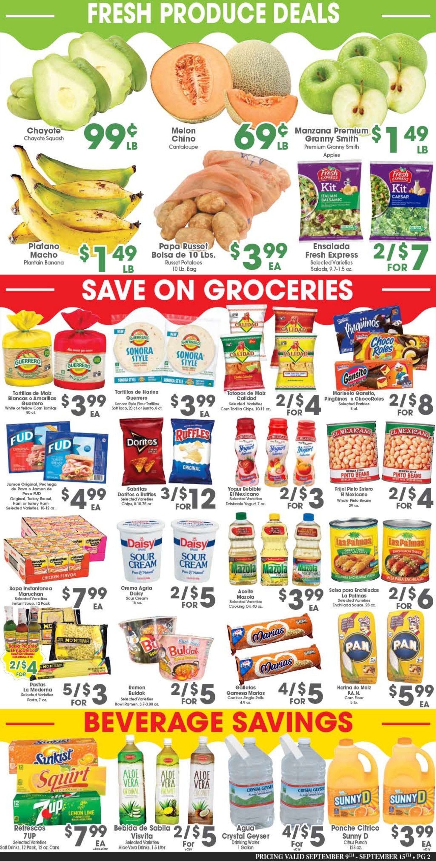 Arteaga's Food Center Weekly Ad September 9 - 15, 2026