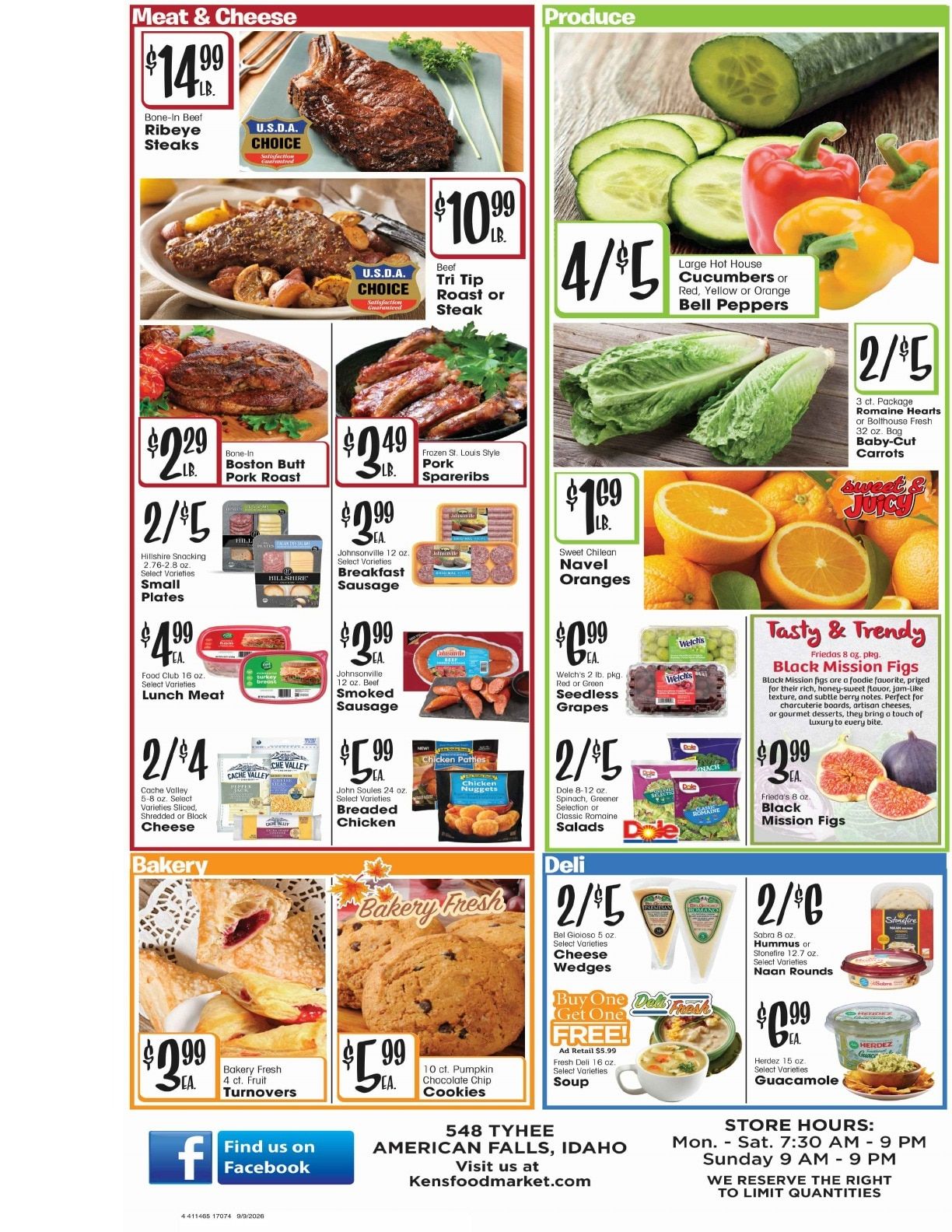 Ken's Food Market Weekly Ad September 9 - 15, 2026