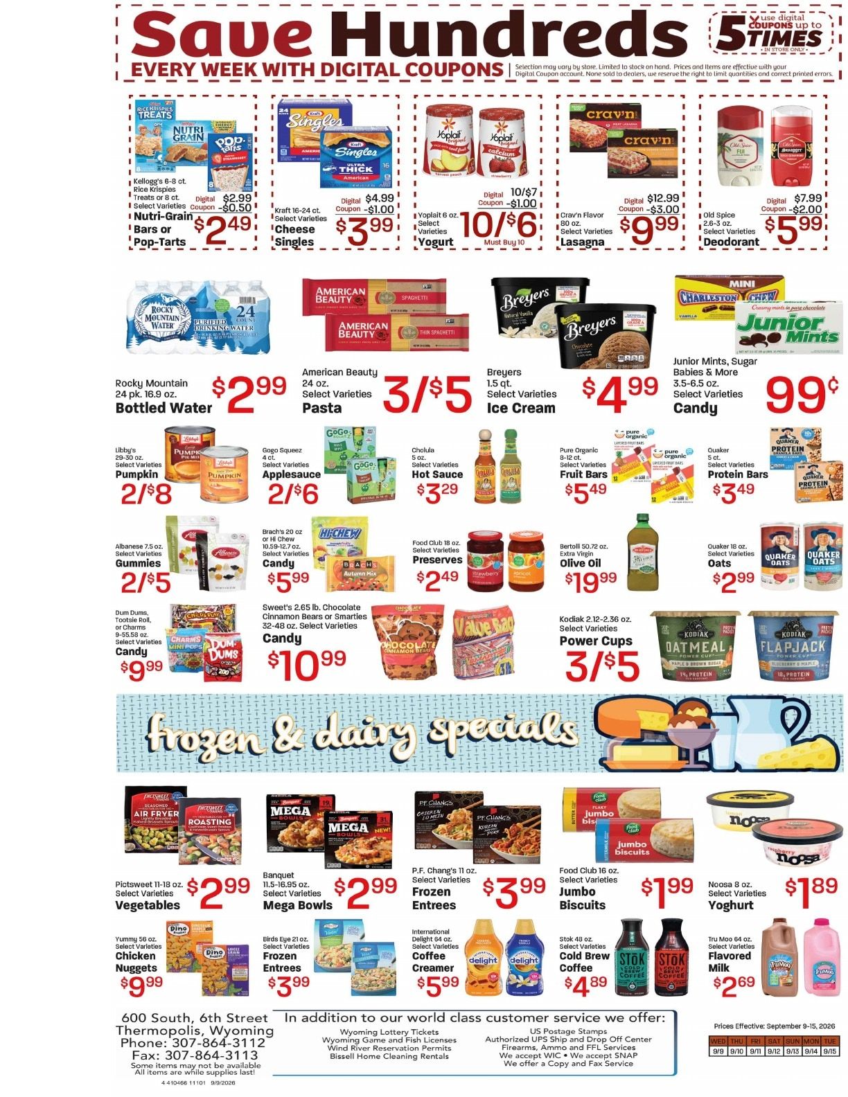 Mack's Market Weekly Ad September 9 - 15, 2026