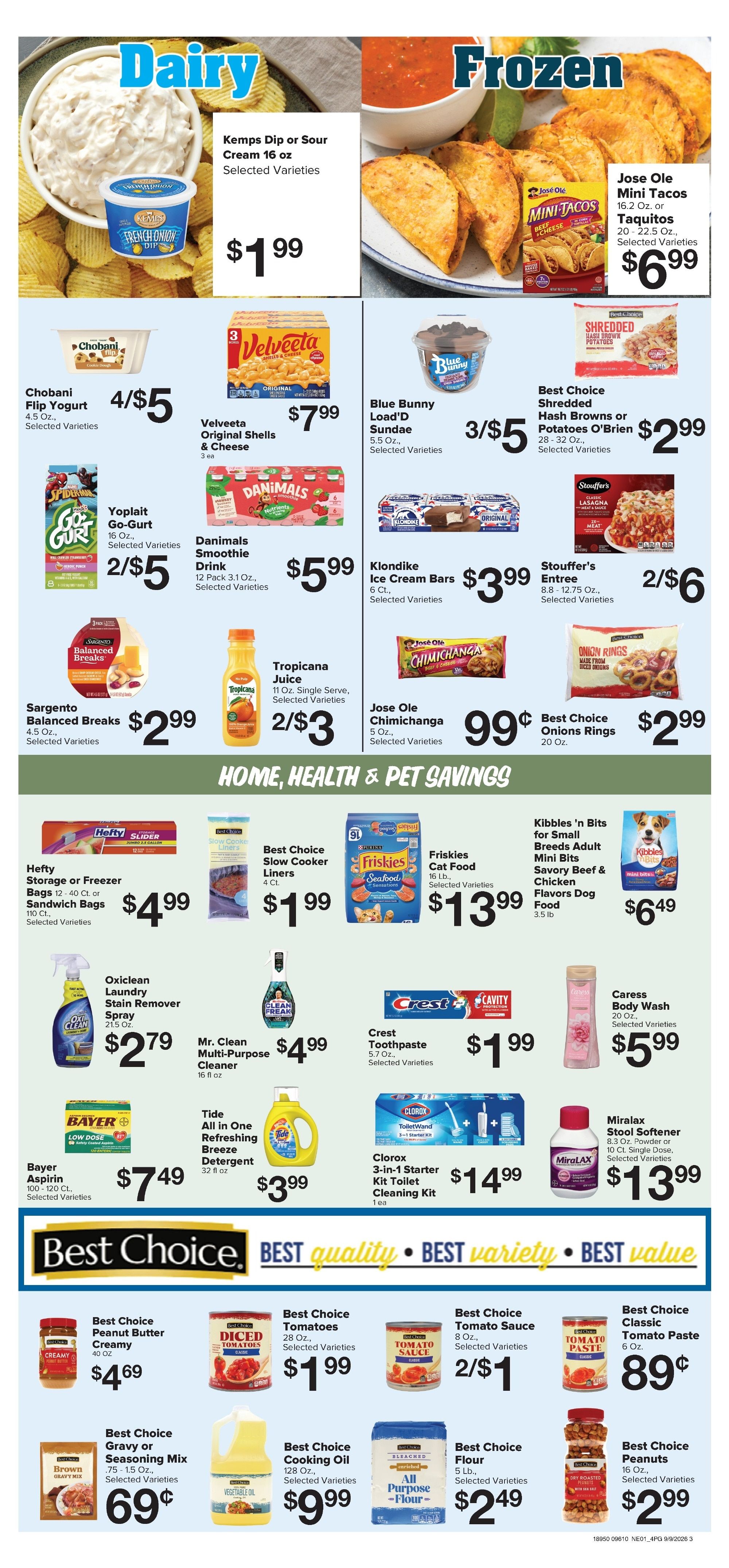 Brown's Grocery Store Weekly Ad September 9 - 15, 2026