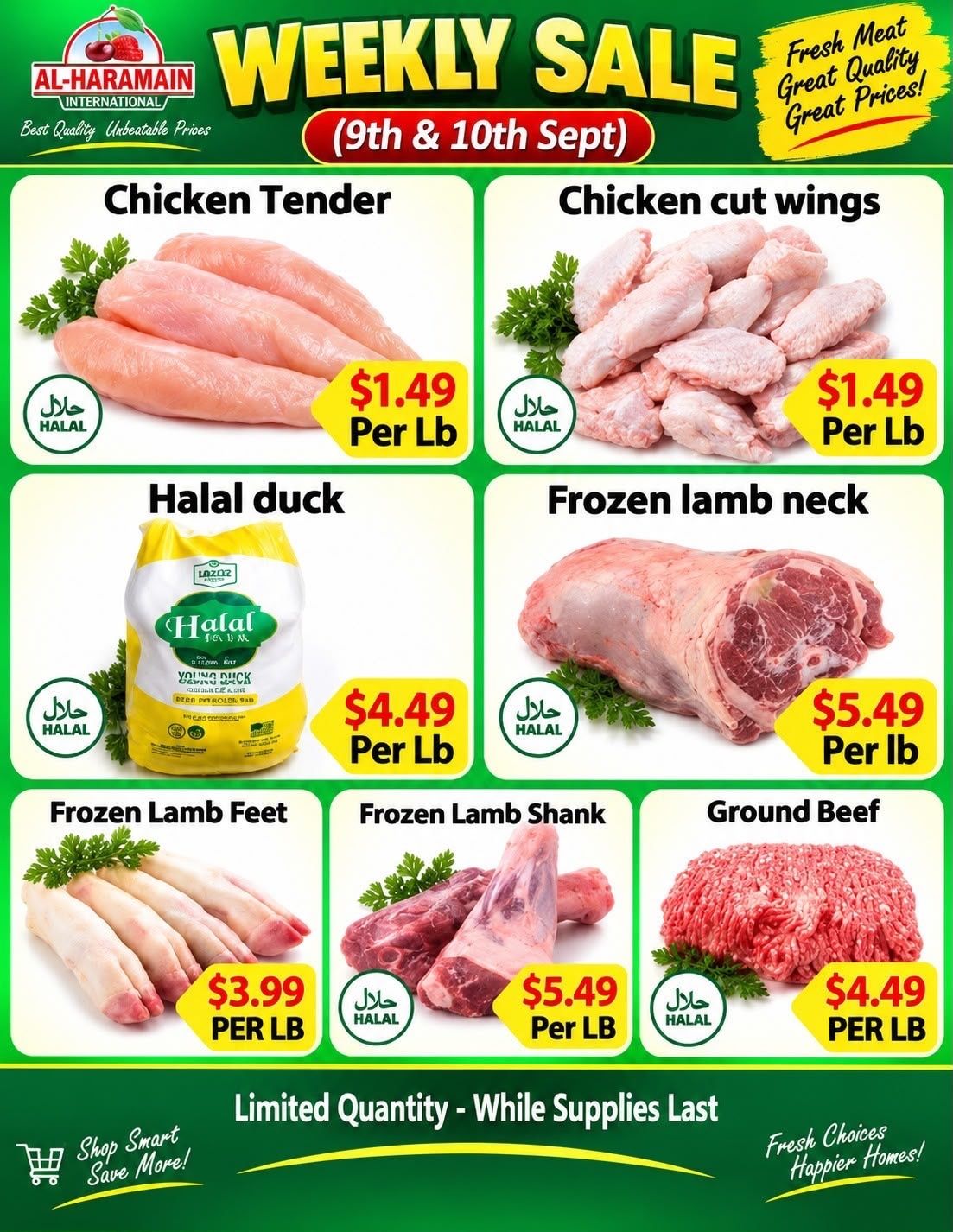 Al-Haramain International (33250 West 12 Mile Road, Farmington Hills, MI) Weekly Ad September 9 - 10, 2026