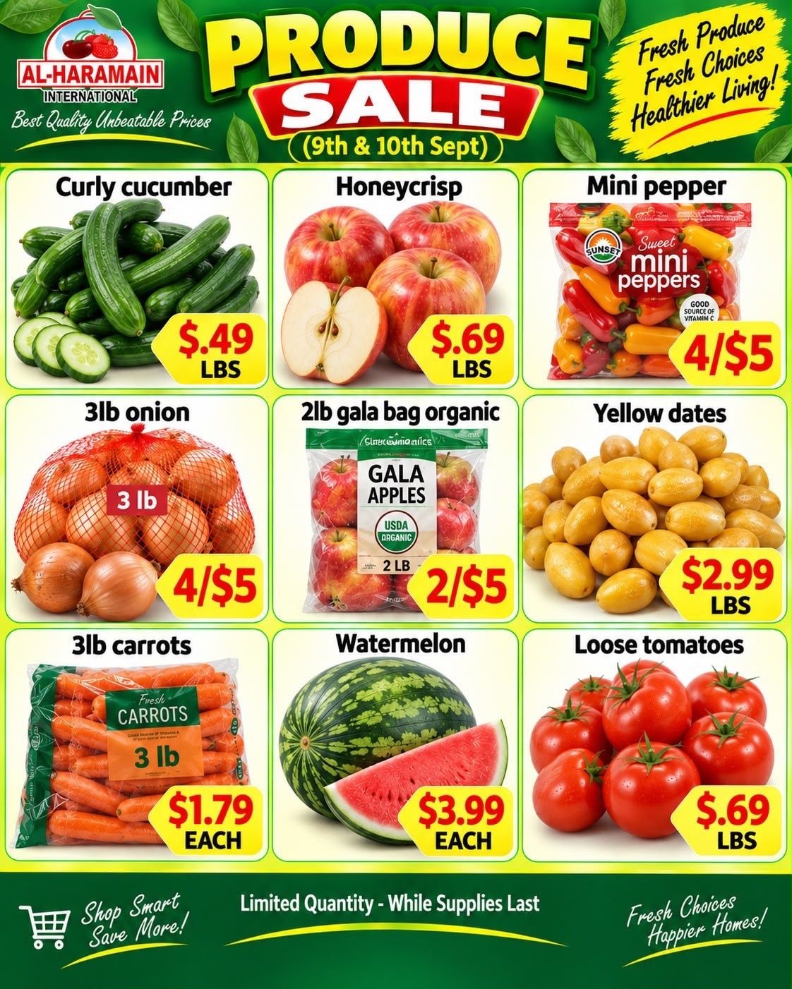 Al-Haramain International (33250 West 12 Mile Road, Farmington Hills, MI) Weekly Ad September 9 - 10, 2026