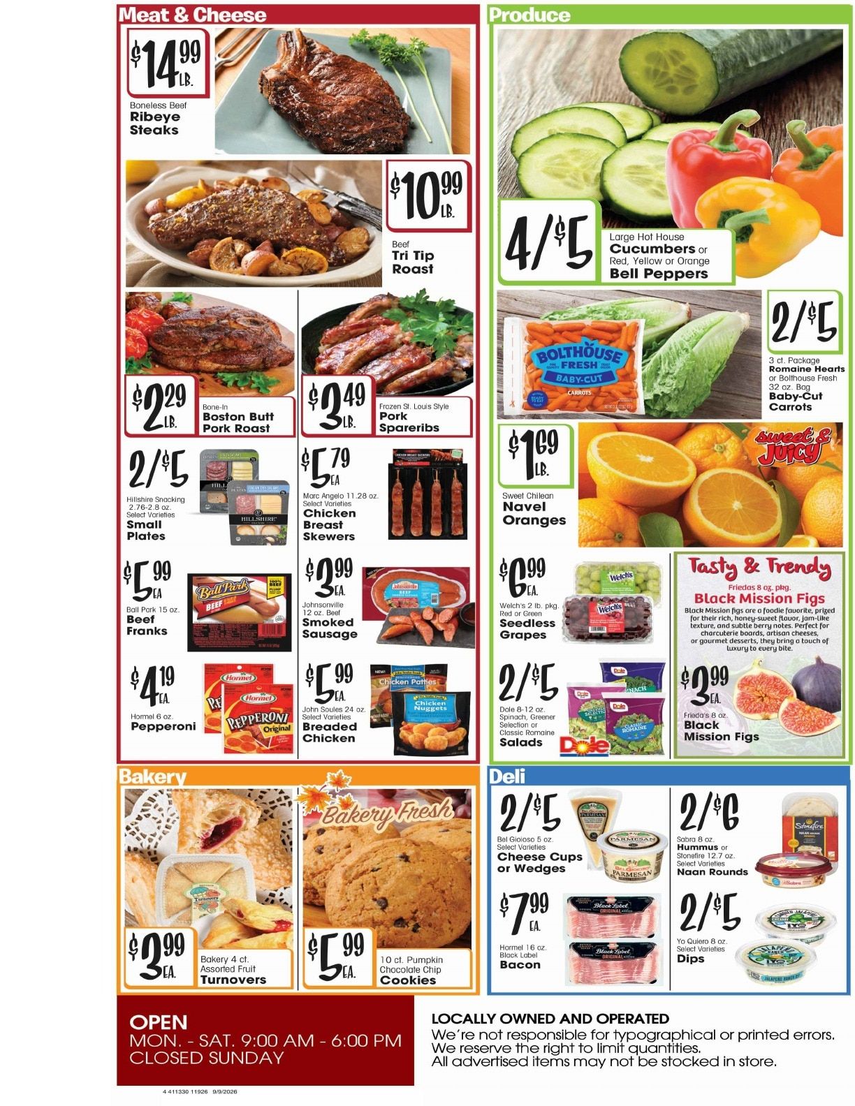 Burney's Weekly Ad September 9 - 15, 2026