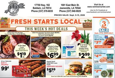 Raintree Market Weekly Ad September 9 - 15, 2026