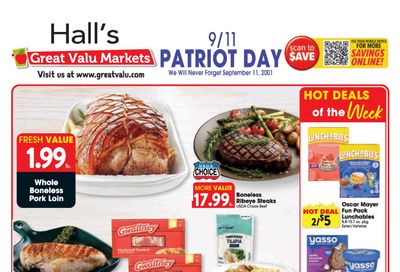 Hall's Great Valu Weekly Ad September 9 - 15, 2026