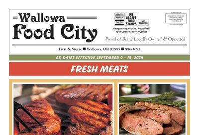 Wallowa Food City Weekly Ad September 9 - 15, 2026