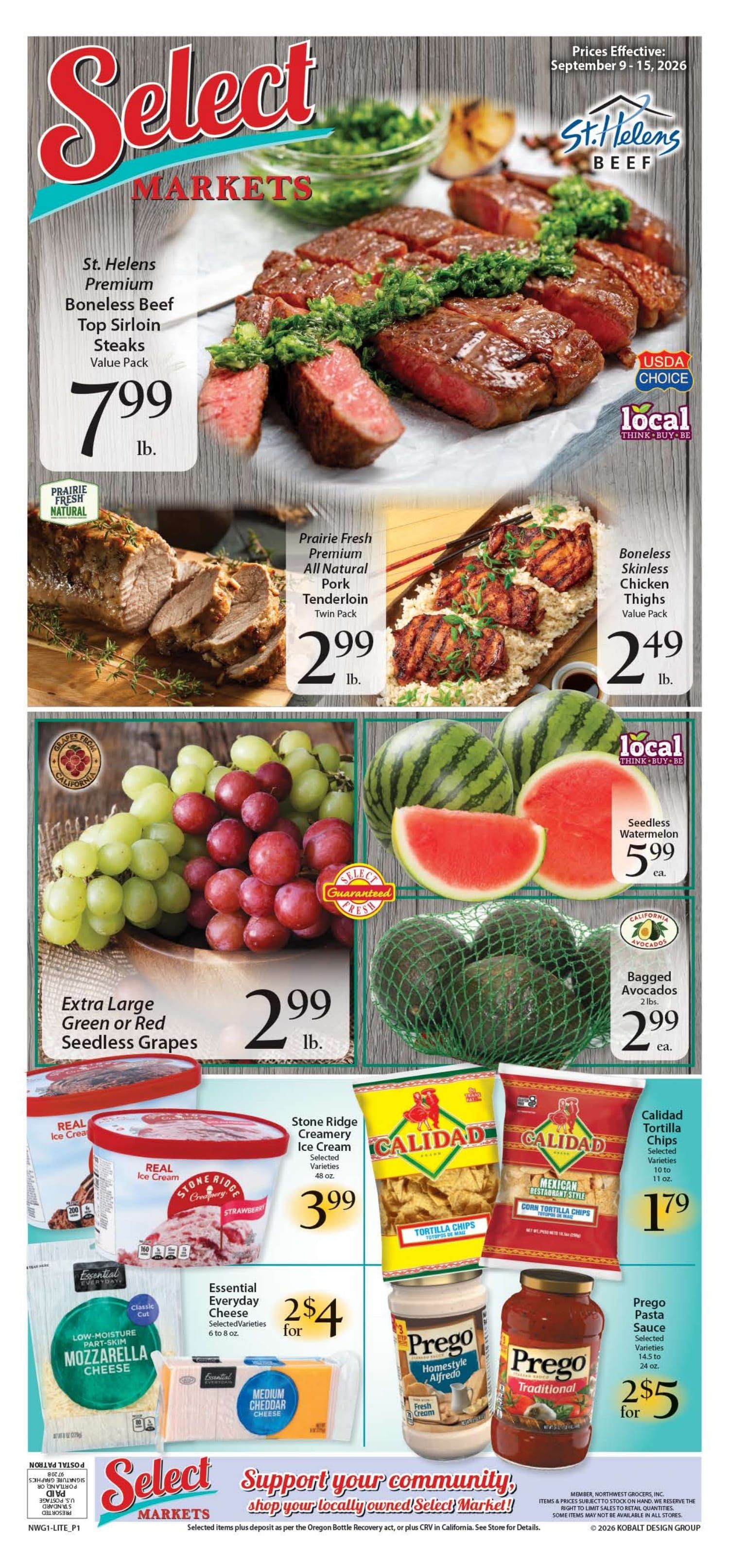 Okie's Select Market Weekly Ad September 9 - 15, 2026