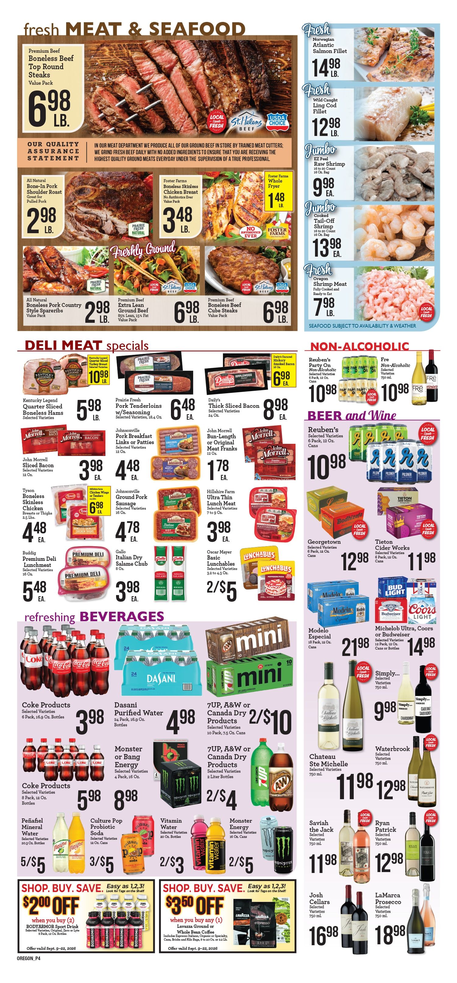 Erickson's Thriftway Weekly Ad September 9 - 15, 2026