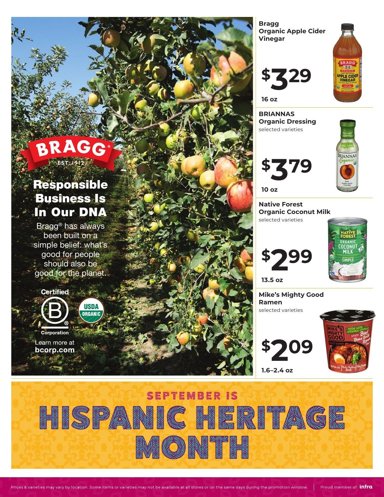 Nature's Pick Market Bi-Monthly Specials Weekly Ad September 9 - 22, 2026