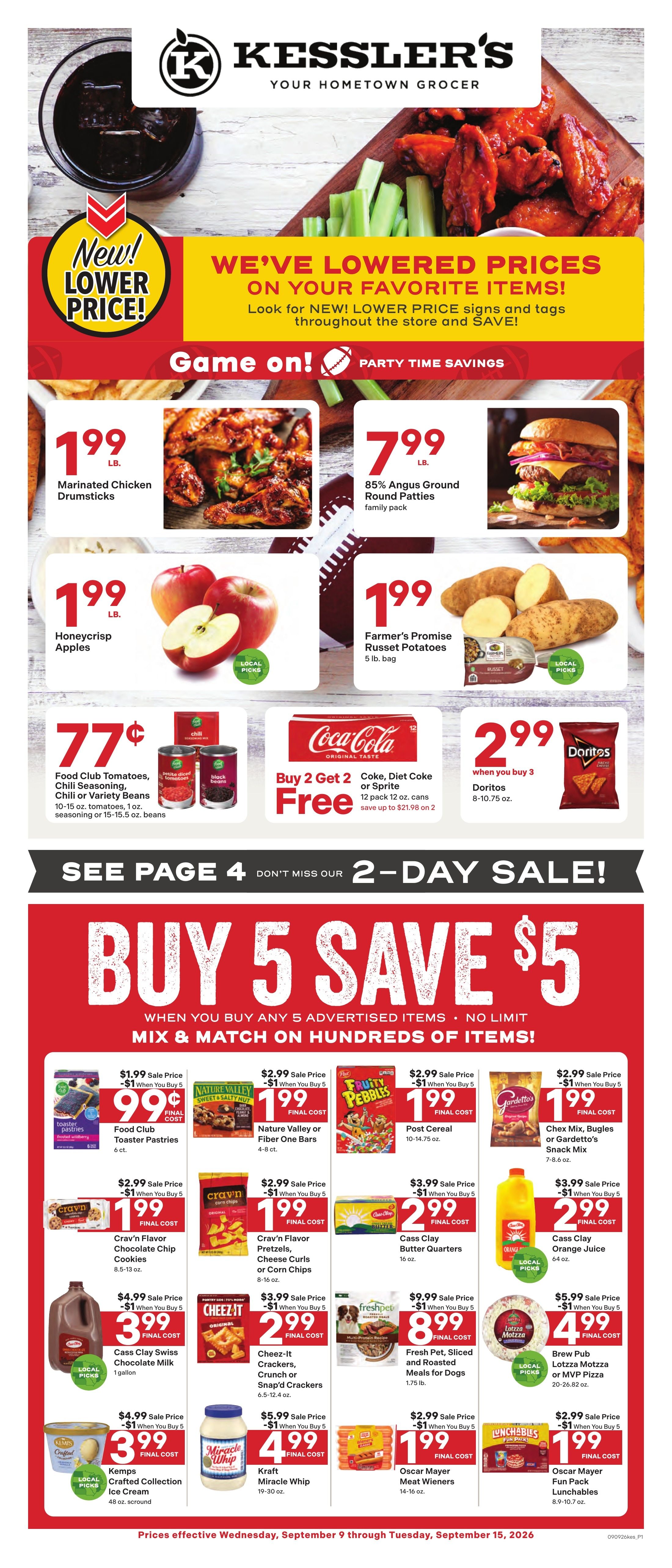 Kessler's Grocery Weekly Ad September 9 - 15, 2026