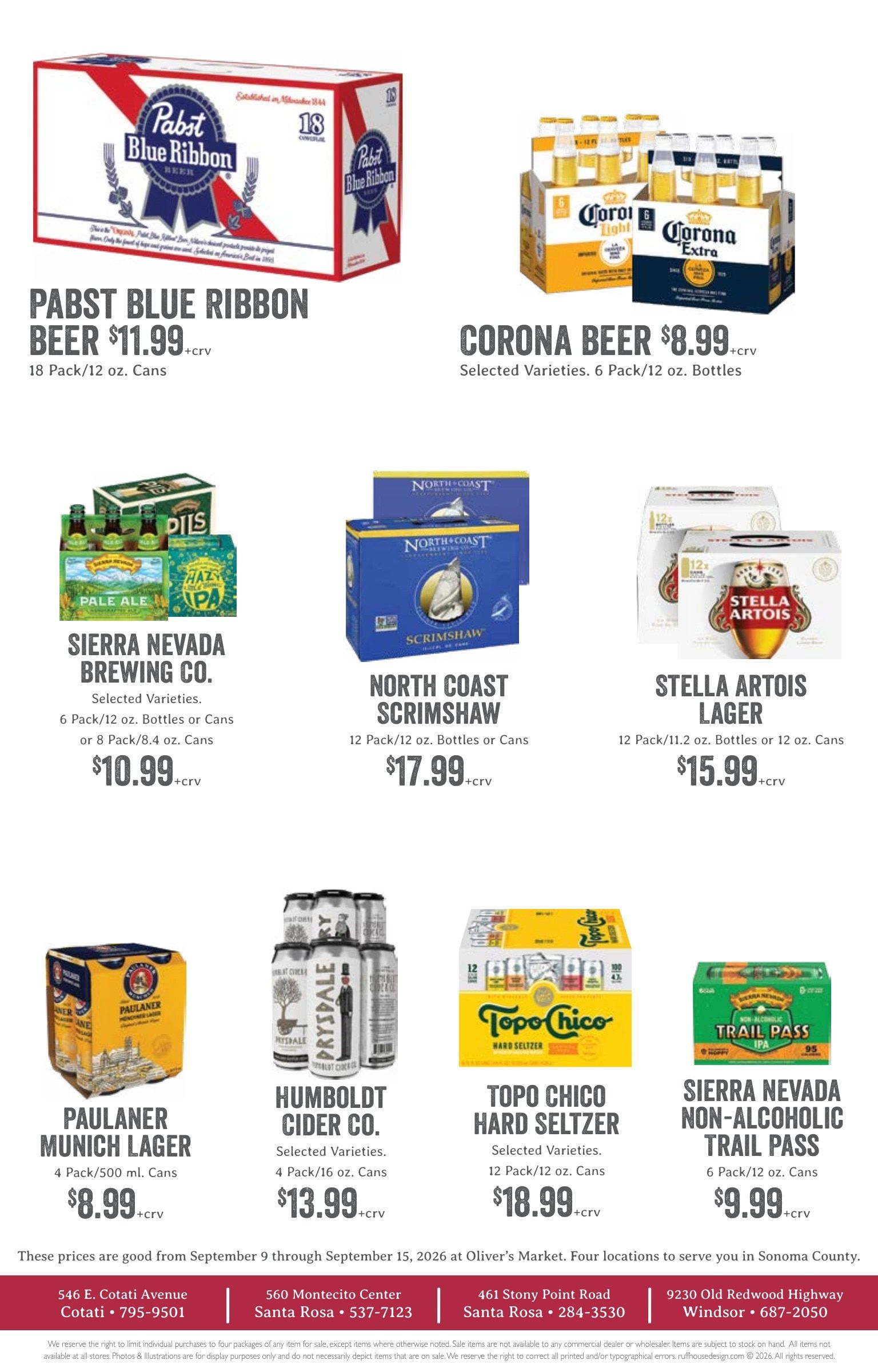 Oliver's Market Weekly Ad September 9 - 15, 2026
