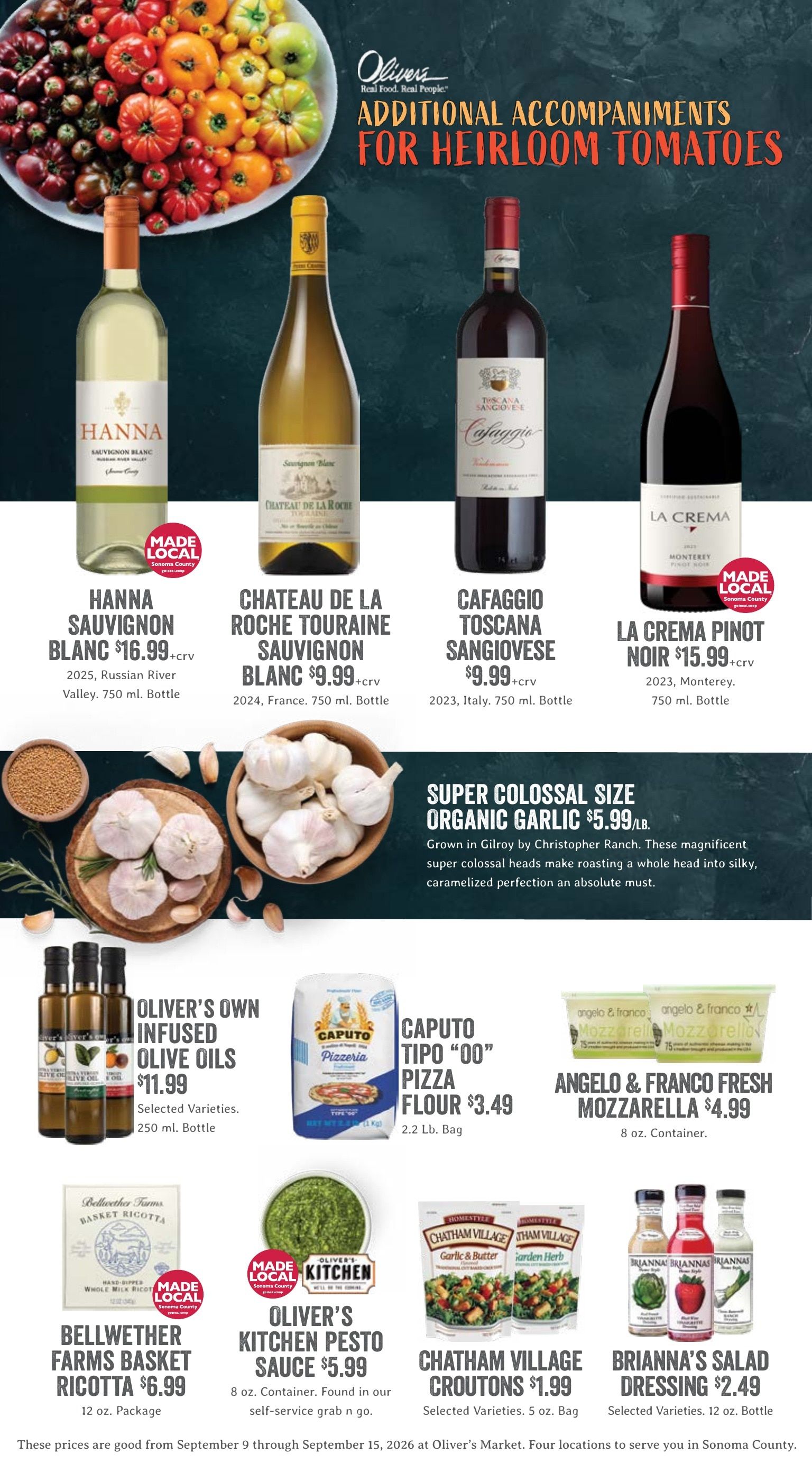 Oliver's Market Weekly Ad September 9 - 15, 2026