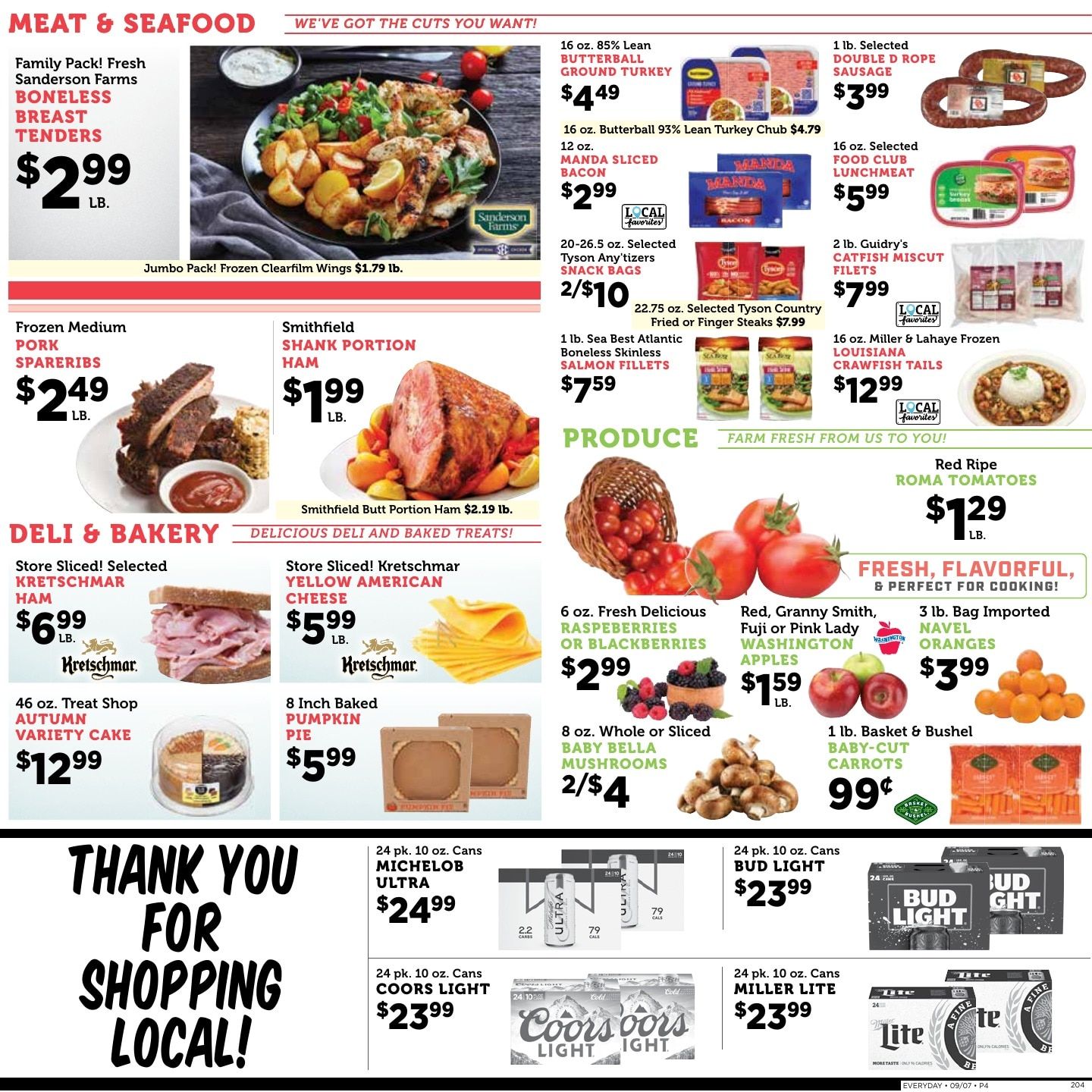 Cade's Market Weekly Ad September 9 - 15, 2026