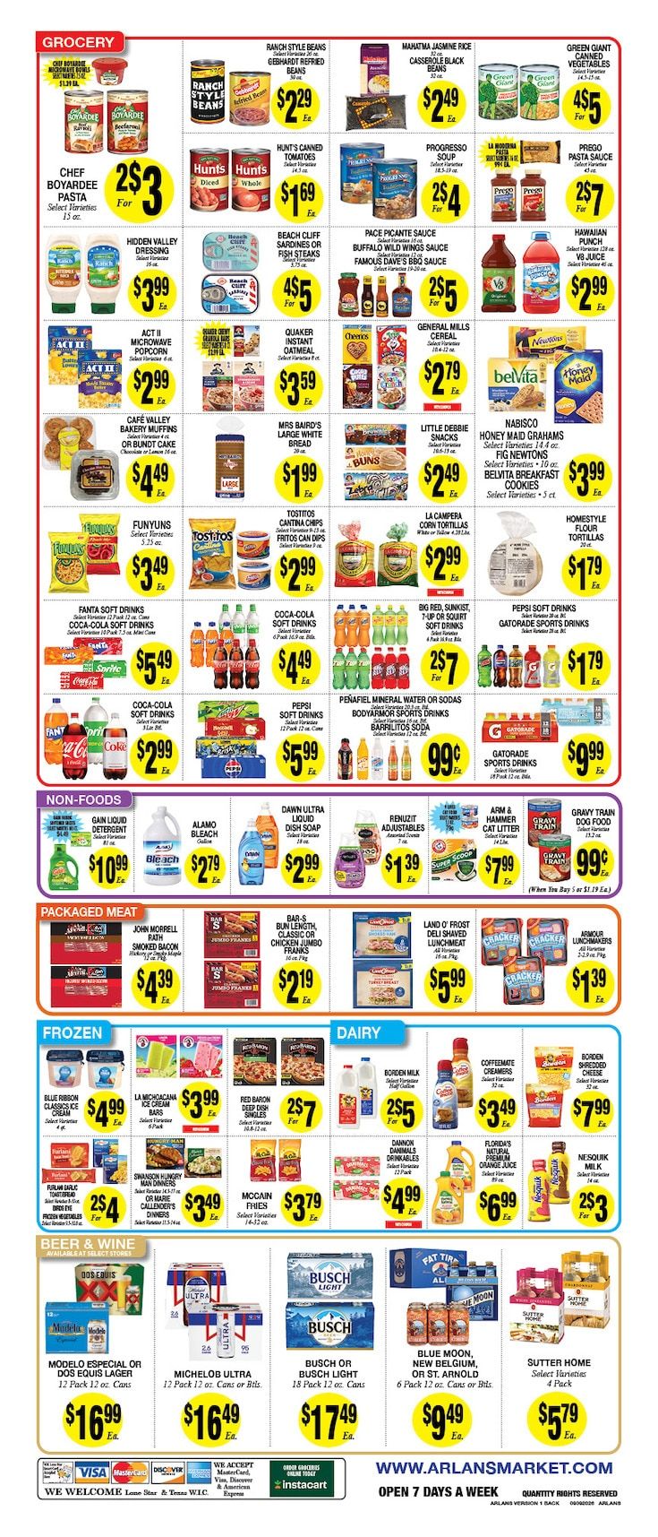 Arlan's Market (Freeport and other locations, TX) Weekly Ad September 9 - 15, 2026