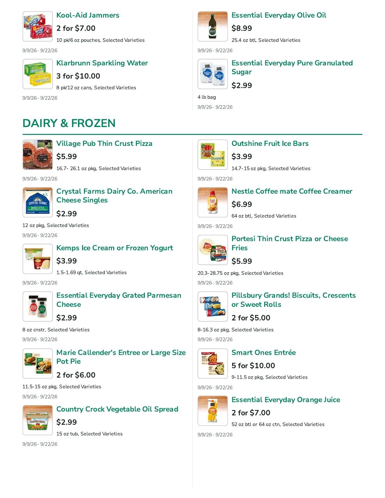 Lake Mills Market Weekly Ad September 9 - 22, 2026