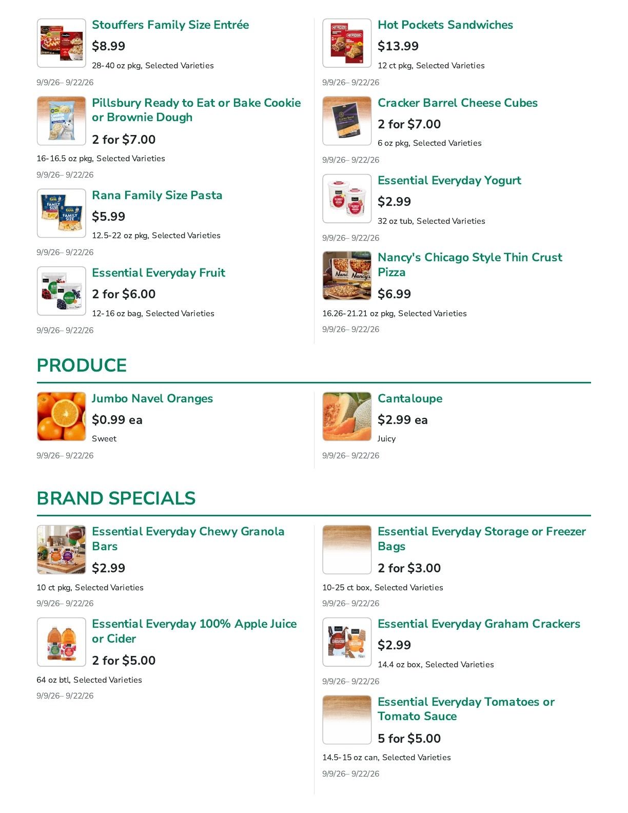 Lake Mills Market Weekly Ad September 9 - 22, 2026
