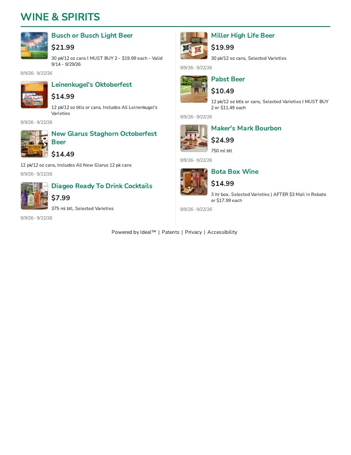 Lake Mills Market Weekly Ad September 9 - 22, 2026