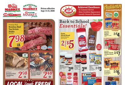 Vashon Market Fresh Weekly Ad September 9 - 15, 2026