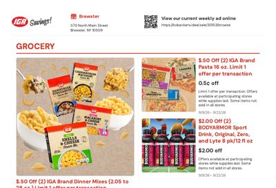Kobacker's Market Weekly Ad September 9 - 22, 2026