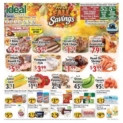 Ideal Food Basket (Dania Beach, FL) Weekly Ad September 9 - 15, 2026