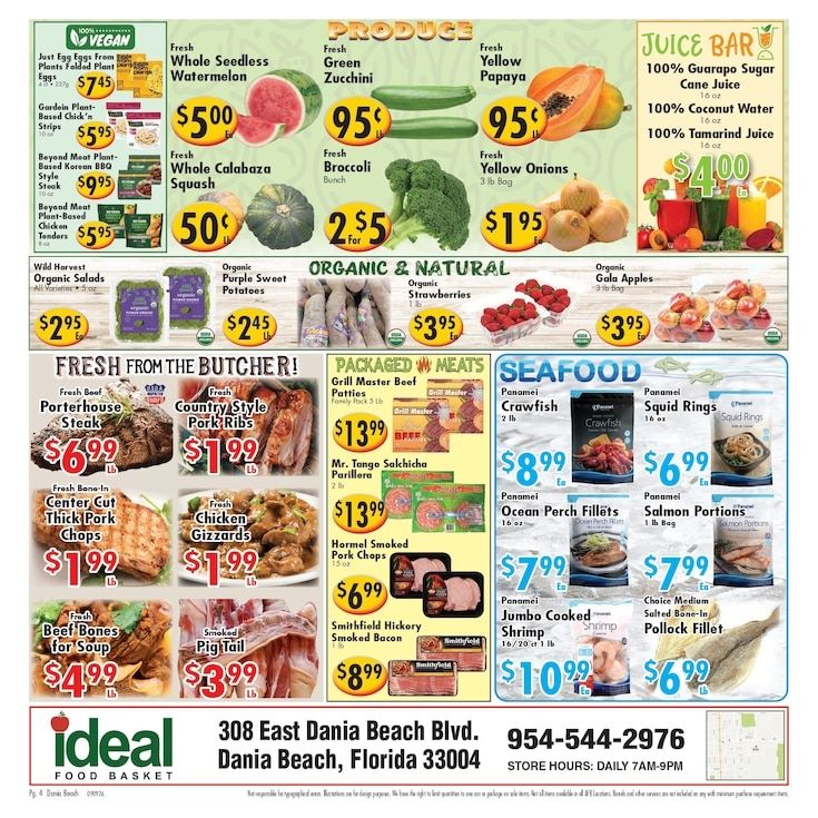 Ideal Food Basket (Dania Beach, FL) Weekly Ad September 9 - 15, 2026