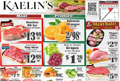 Kaelin's Market Weekly Ad September 9 - 15, 2026