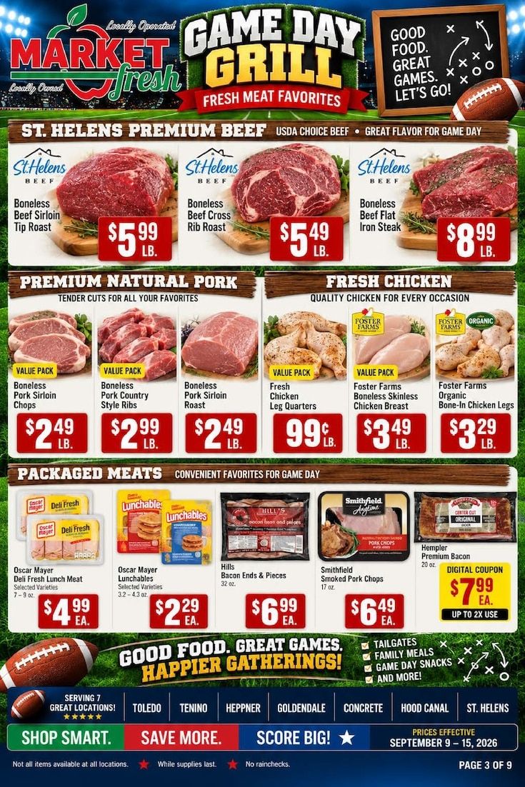 Goldendale Market Fresh Weekly Ad September 9 - 15, 2026