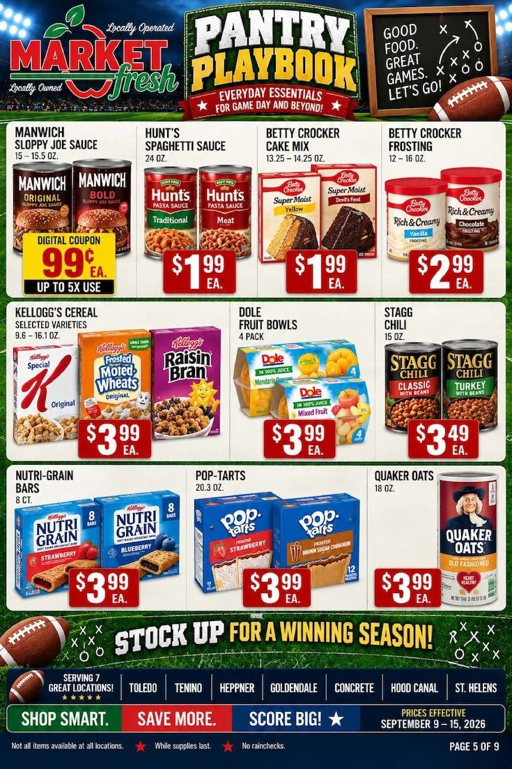 Goldendale Market Fresh Weekly Ad September 9 - 15, 2026