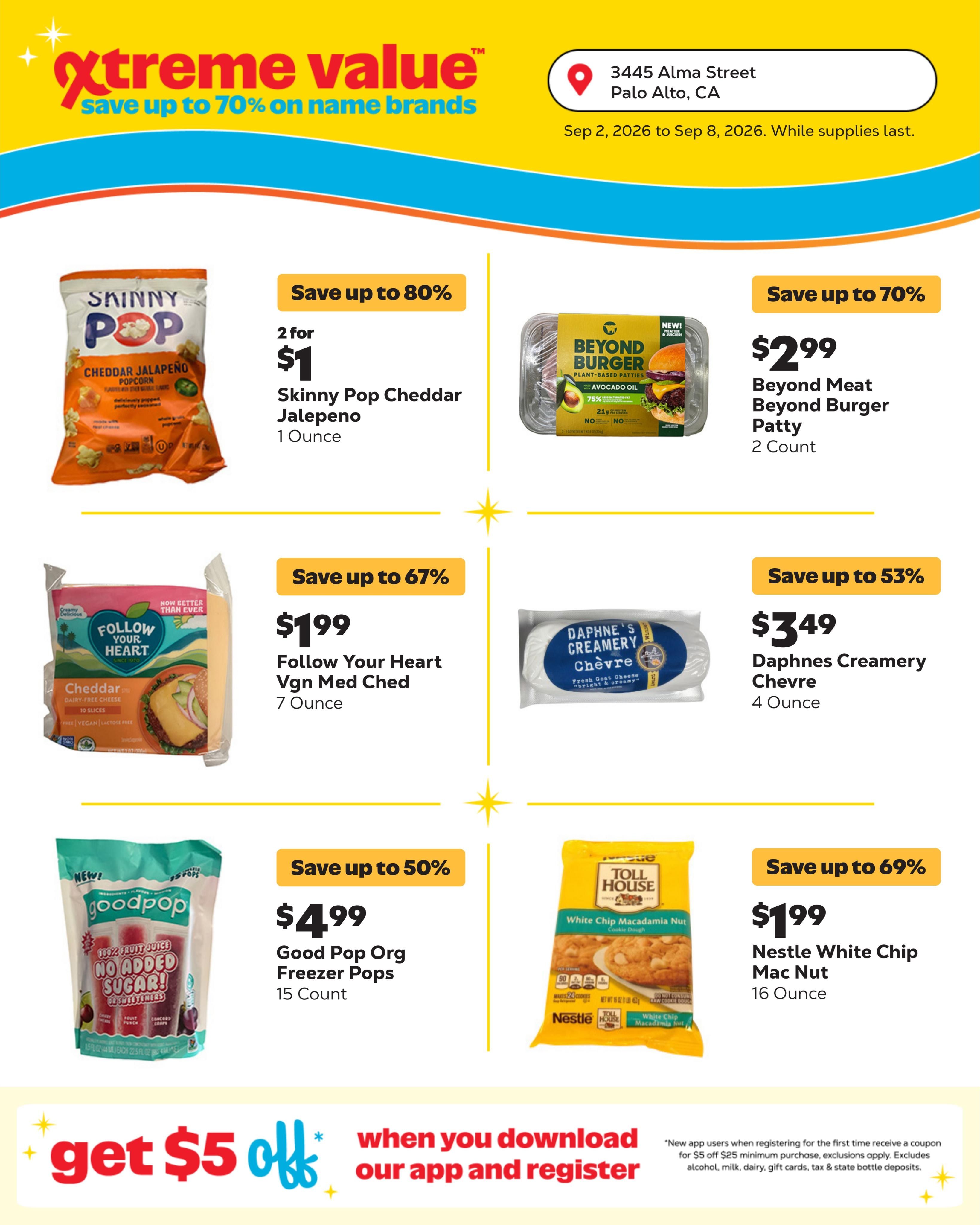 Grocery Outlet (Palo Alto Area, CA) Weekly Ad September 9 - 15, 2026